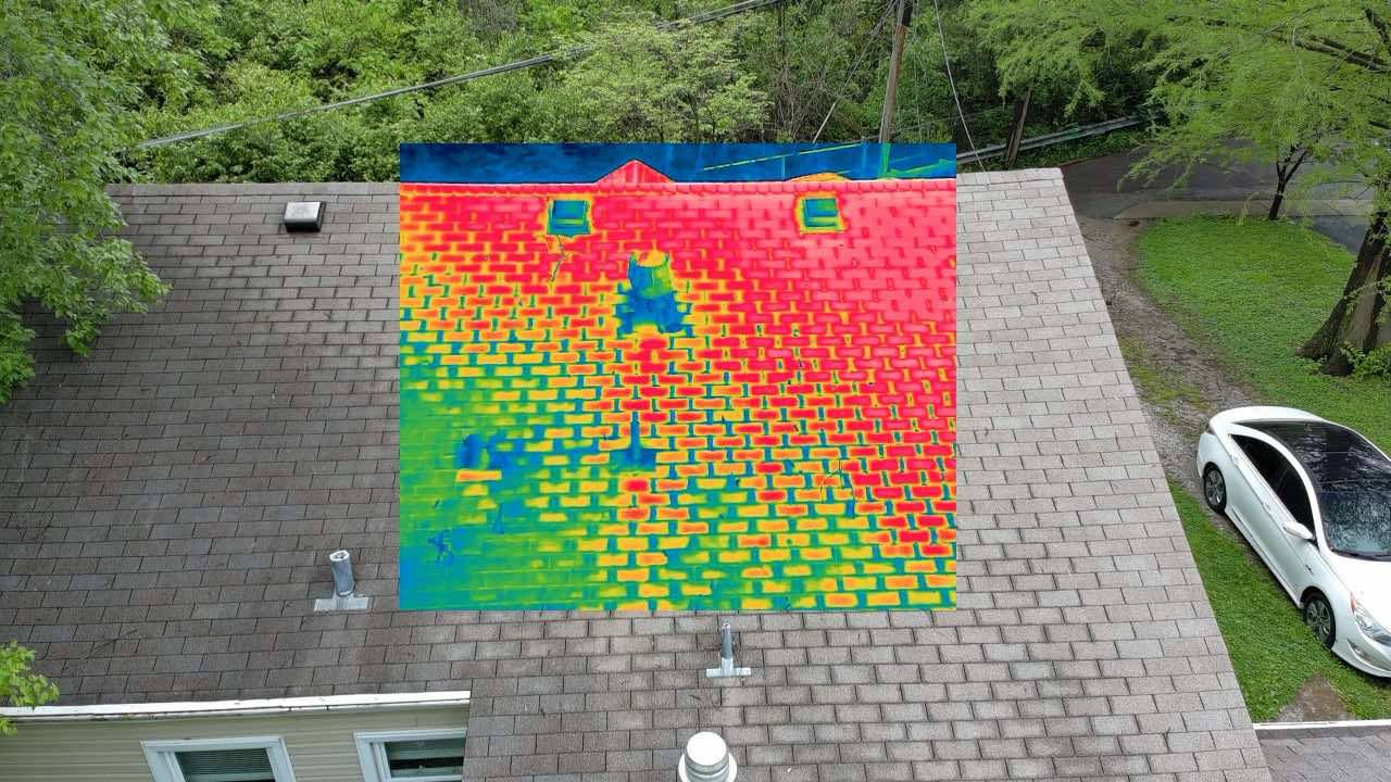 Thermal Drone Home and Business Images (FLAT ROOF)
